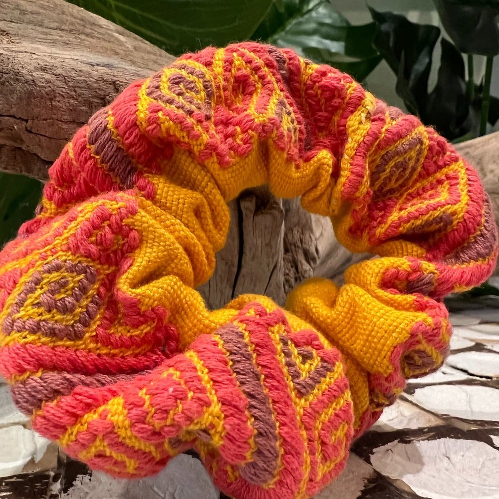 Embroidered Hair Ties Scrunchie